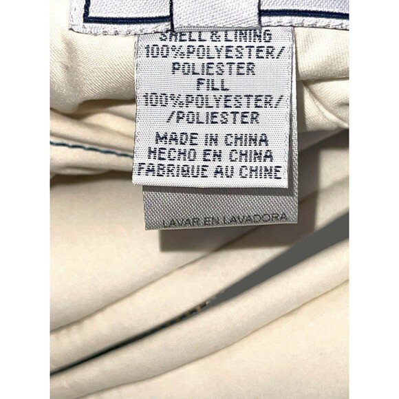 Roper Reversible Quilted Puffer Vest Size XL White Blue Embroidered Western Barn - Picture 11 of 11